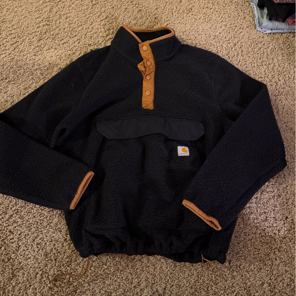 Carhartt Black and Tan Sweatshirt